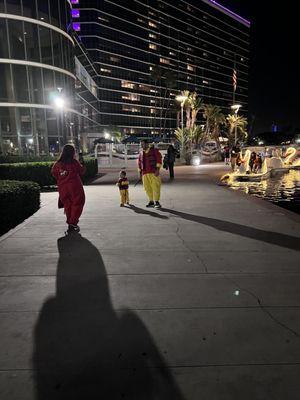 Loved that they had lights on the boat for night time riders.