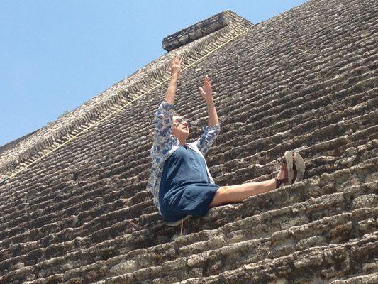 The pyramid at Cholula in the state of Puebla in Mx 2019