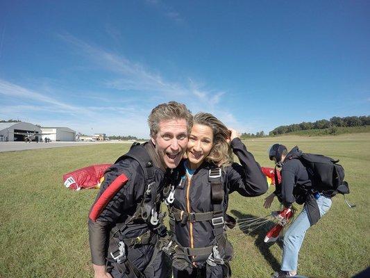 Yes we love to skydive