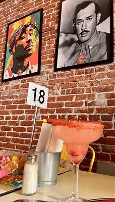 Margarita to help me align wall decor