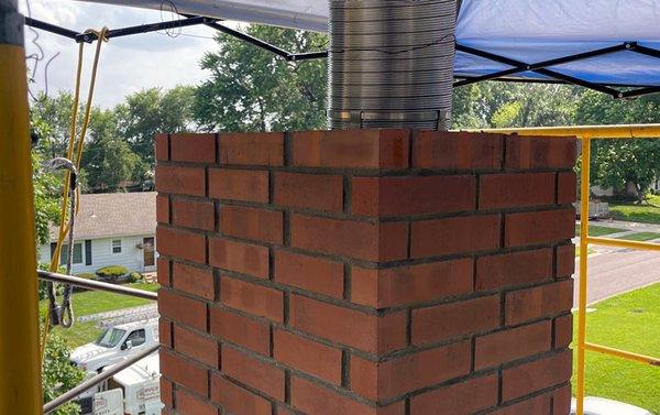 Brickwork: Masonry Chimney Restoration and Steel Liner Install