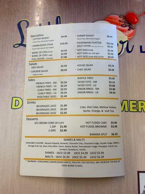 Page 3 menu