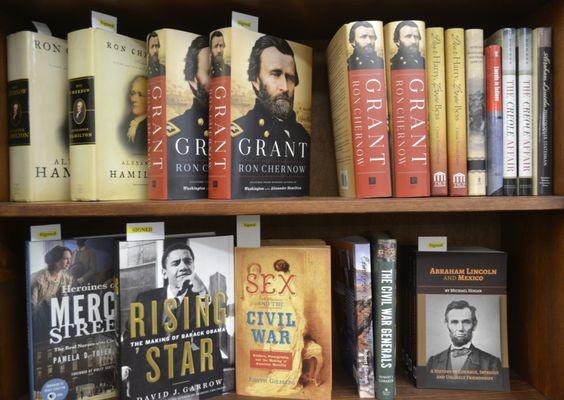 Abraham Lincoln Book Shop has the latest in Lincoln, Civil War, and Presidential History, too. Signed books are available whenever possible.