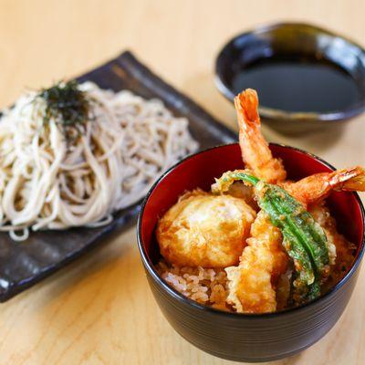 Tendon (Tempura Bowl) and Soba Combo