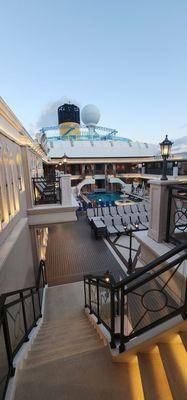 Lido Deck - Carnival Venezia (morning arrival at Grand Turk)