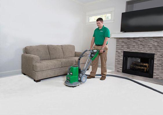 Hot carbonated extraction carpet cleaning