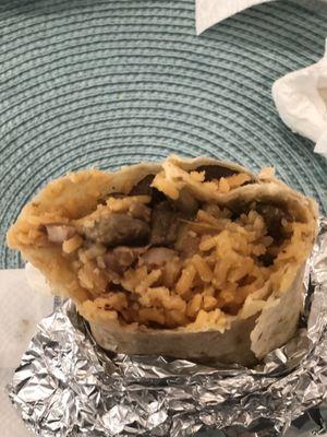 Asada burrito