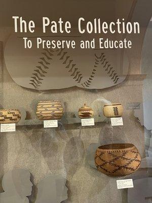 Pate Collection of baskets and Indian artifacts