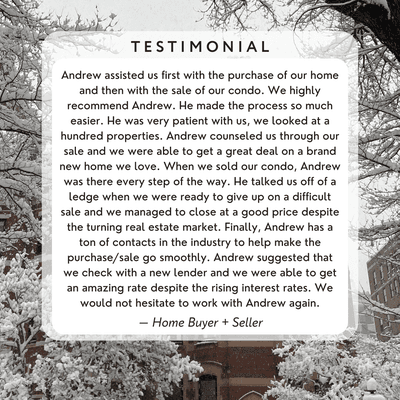 testimonial from happy clients!