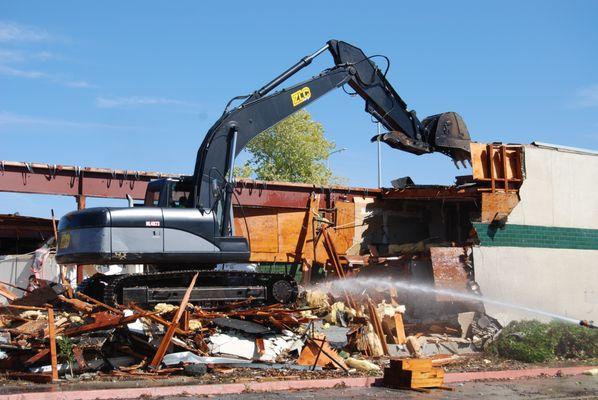 Demolishing a restaurant in Foster City, CA