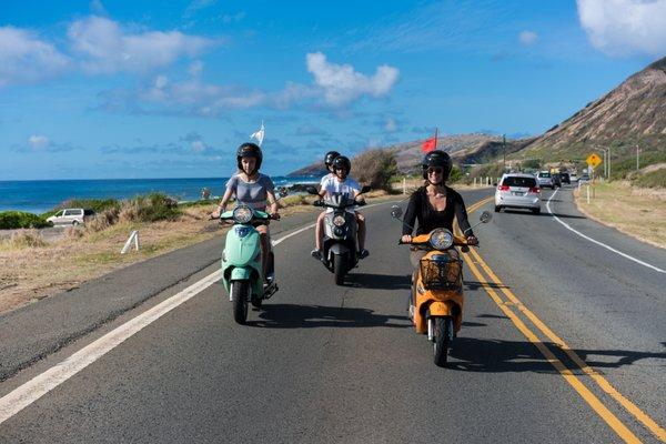 Having fun while exploring Oahu with friends!