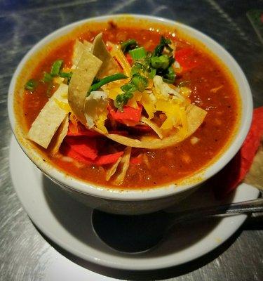 Bowl of Chicken Tortilla soup