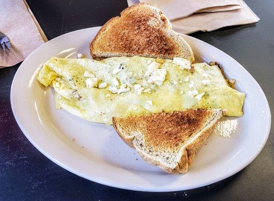 Greek Omelet at Rudy's Alexis Rd.