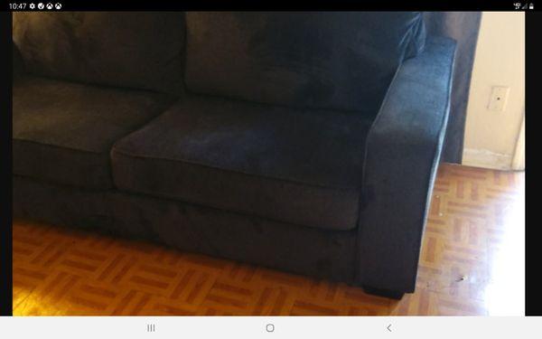 Repaired Sleeper sofa right side front leg frame damage