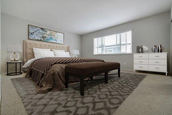 Bedroom at Beverly Plaza Apartments