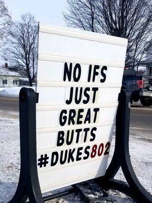 Great butts aren't made by sitting on them.
www.dukesfitnesscenter.com
#dukes802 #healthmatters