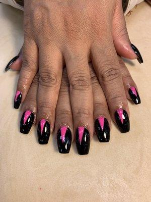 Black and pink