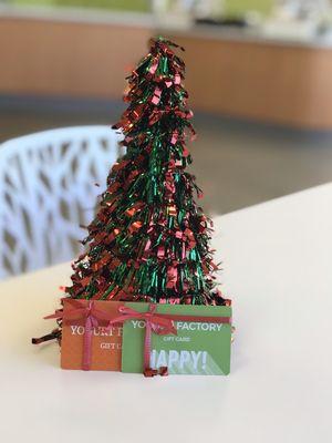 Yogurt Factory Gift Cards make a thoughtful gift for all of the special people in your life!