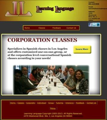 Customized Corporate Spanish classes at you business place