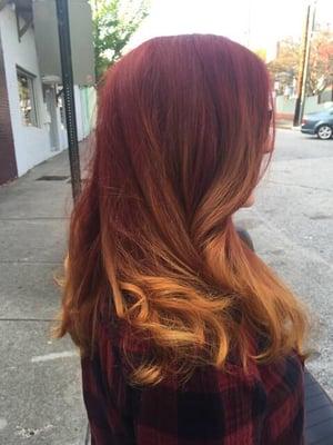 Fire ombré by Kathlyn.