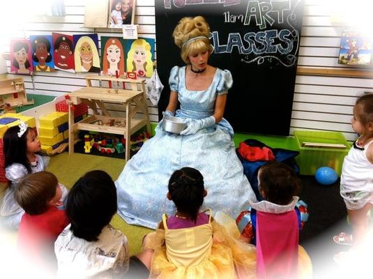 Cinderella performs a magic show!