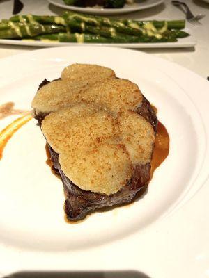 Parmesan crusted Delmonico