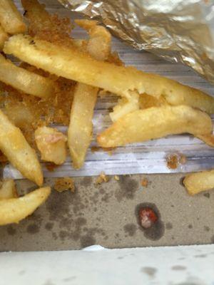 Greasy soggy mushy undercooked fries