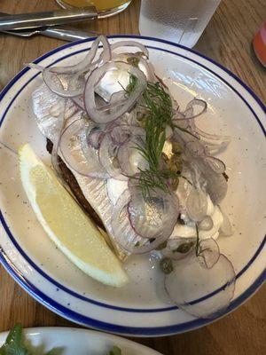 LOVE the pickled herring!