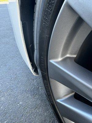 Tire bulge