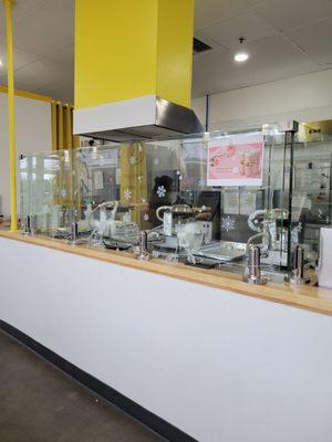 Waffle making area