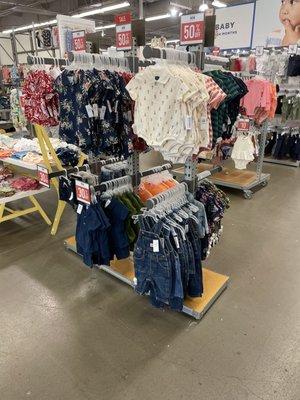 Here's the one standing rack of boys clothing!