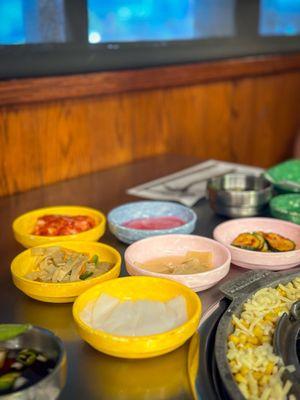 Condiments for the BBQ meats