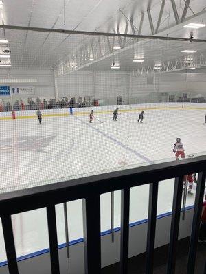 Youth hockey game