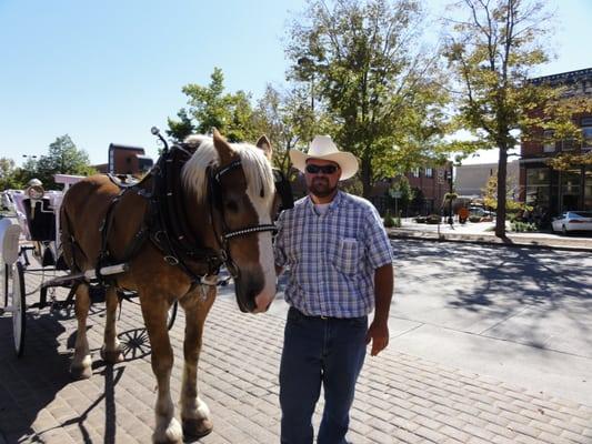 Donald with his driver Troy.