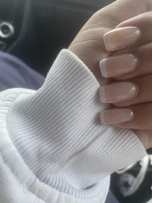 Square French tips!