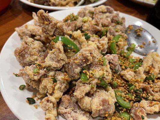 Salt and pepper pork chops!!