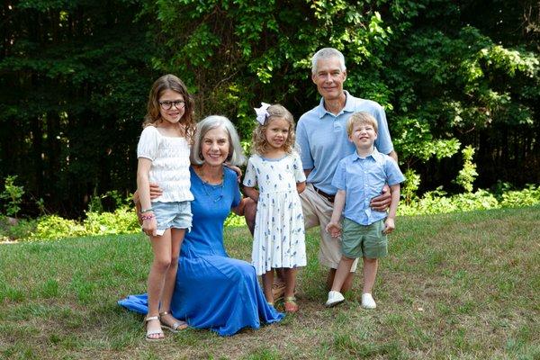 Family session at a park in Holland Michigan