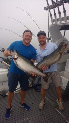 A very nice pair of king salmon!