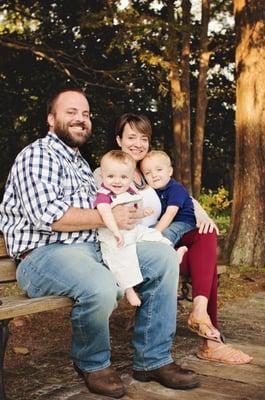 Owner's Chris and Samantha with boys Wyatt (baby) and Channing.