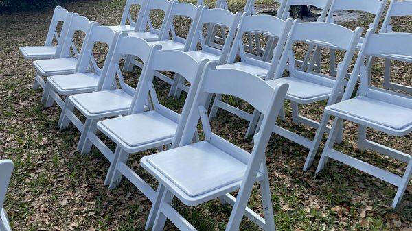 Resin chairs