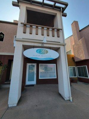 Front of business.. steps from beach