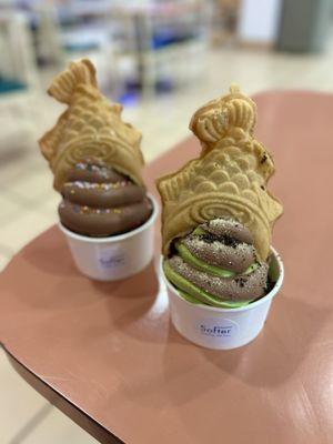 Upside down taiyaki