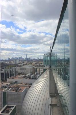 View from the top of one of the digester eggs.