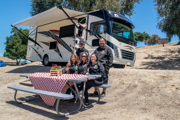 The Family RV staff is at WeatherTech raceway!