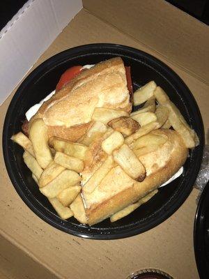 Chicken Sandwich with Steak Fries