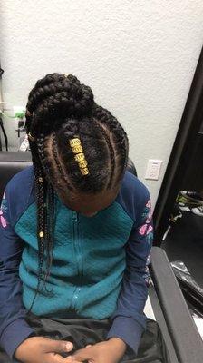 Kids braided style