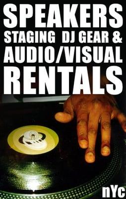 DJ Audio Video Lighting Staging Rentals - 1.800.884.0653