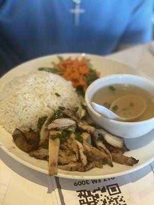 Chicken and rice plate