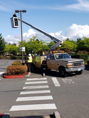 Parking Lot Lighting Retrofit in Dupont