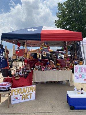 Some of the open air vendors